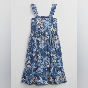 NWT Gap Kids Smocked Floral Midi Dress